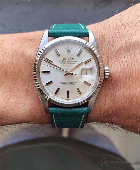 rolex tan leather strap|rolex 36mm leather strap.